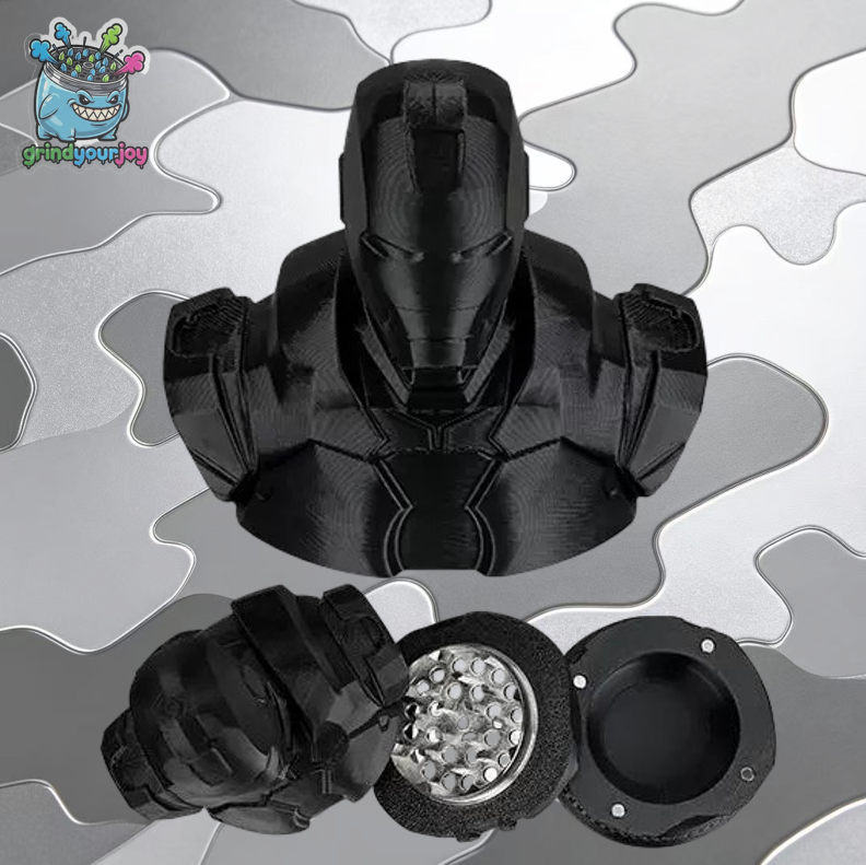 iron warrior grinder metal 3d print novelty herb grinder