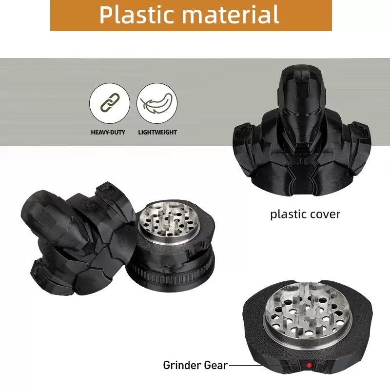 iron warrior grinder metal 3d print novelty herb grinder