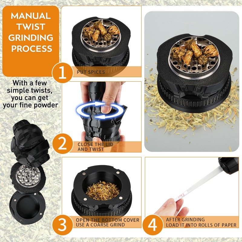 iron warrior grinder metal 3d print novelty herb grinder