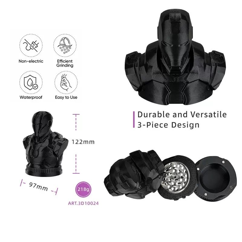 iron warrior grinder metal 3d print novelty herb grinder