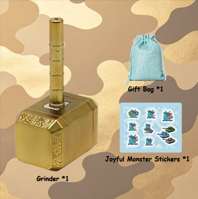 viking hammer grinder 3 colors herb grinder & pipe 2 in 1