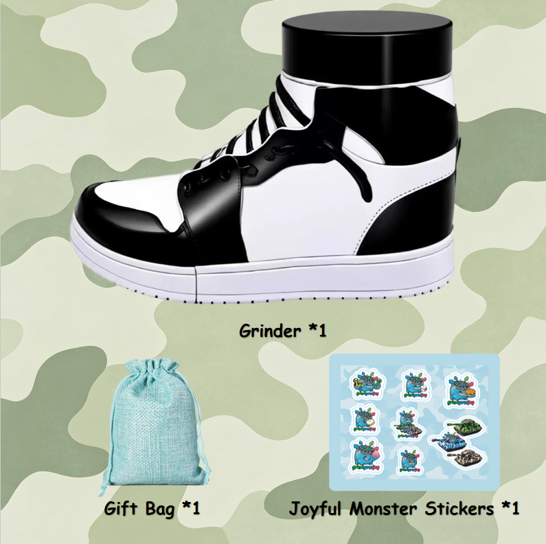 trainer sneaker grinder 3 colors novelty kick shoes shaped crusher herb grinder