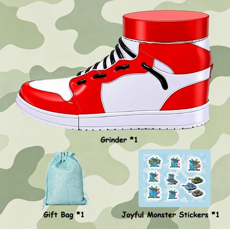 trainer sneaker grinder 3 colors novelty kick shoes shaped crusher herb grinder