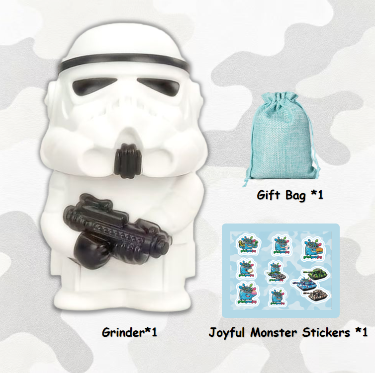 galactic trooper grinder metal sci fi collectible premium herb grinder