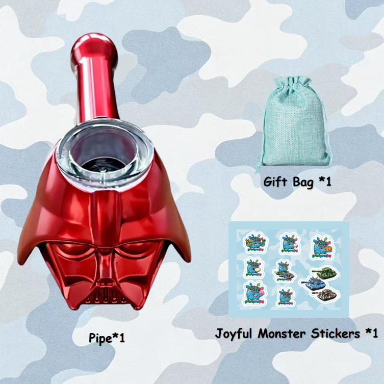 galaxy warrior helmet pipe — 4 colors | metal novelty collectible