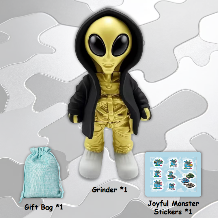 alien grinder 3 colors streetwear collectible figurines herb grinder
