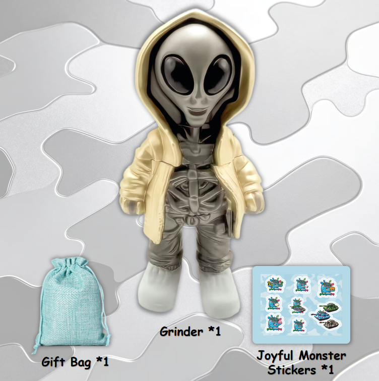 alien grinder 3 colors streetwear collectible figurines herb grinder