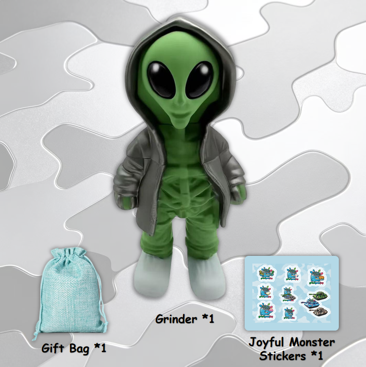 alien grinder 3 colors streetwear collectible figurines herb grinder