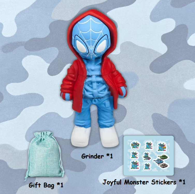 spider grinder 3 colors warrior streetwear collectible herb crusher