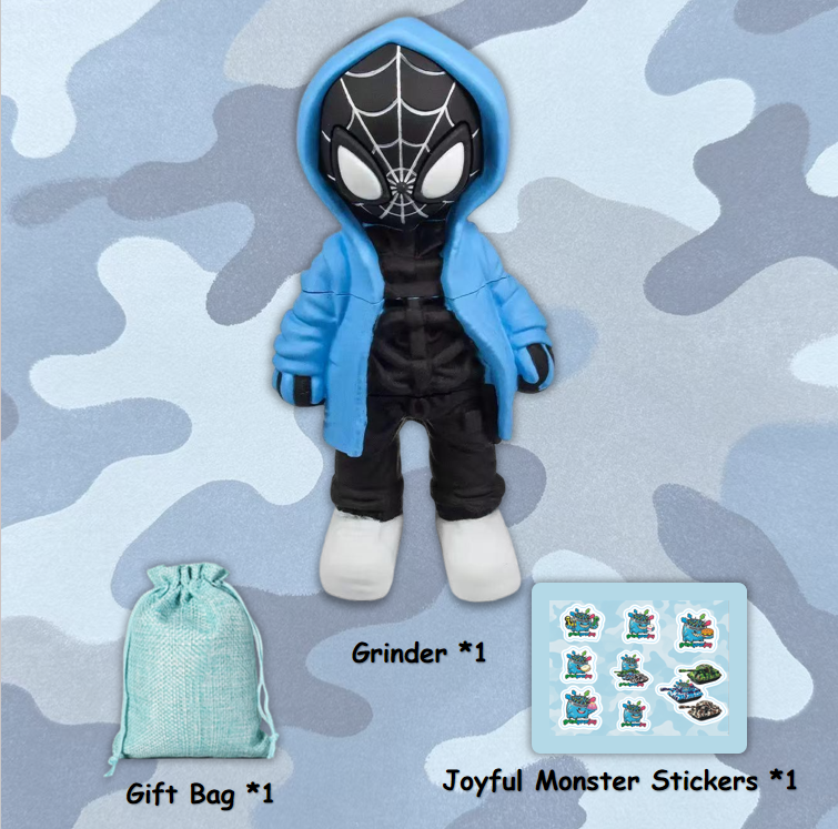 spider grinder 3 colors warrior streetwear collectible herb crusher