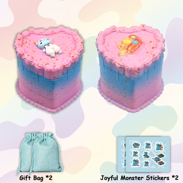 heart cake grinder muliti colors cute lovely cake shaped grinder