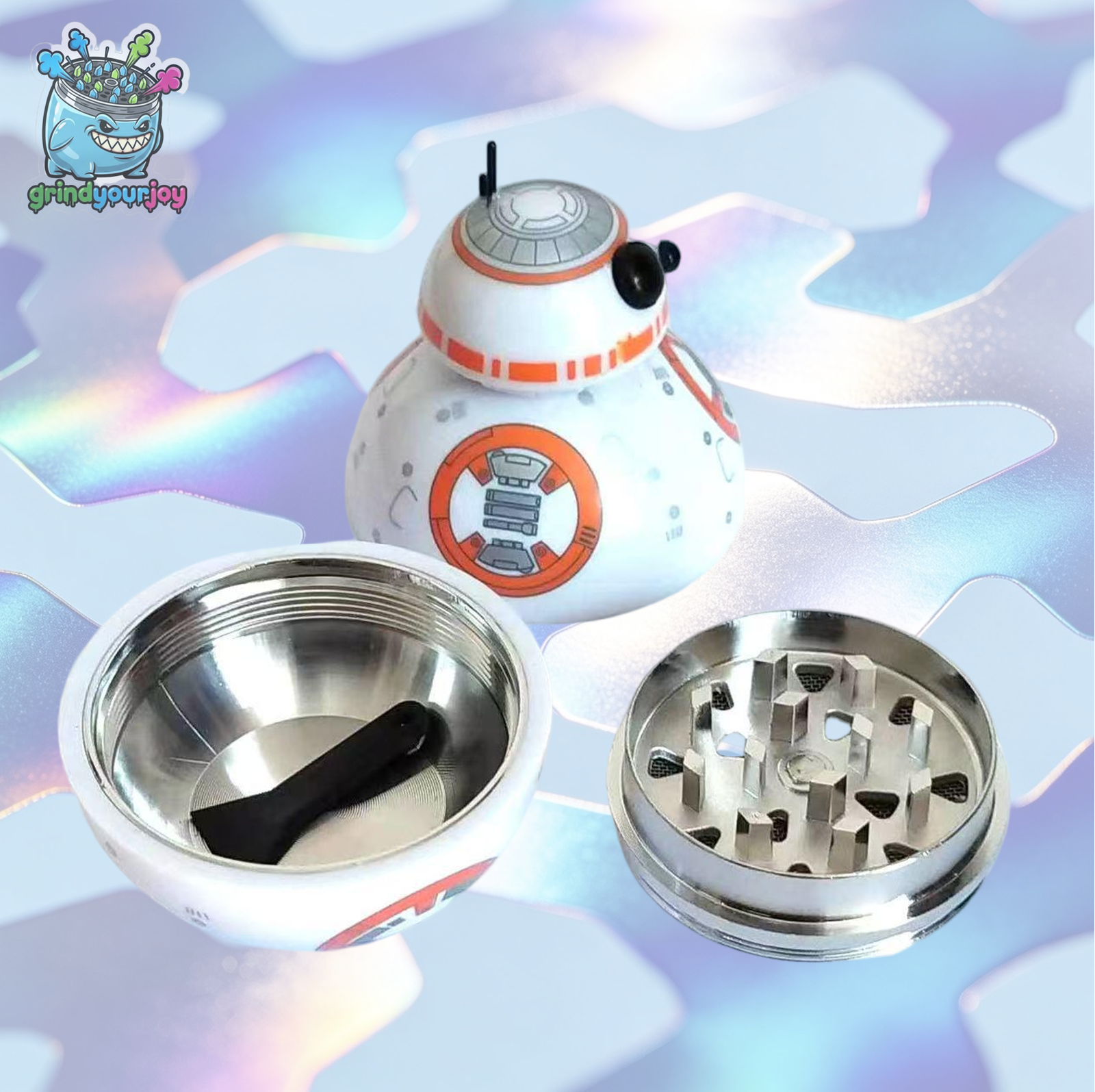 alien robot grinder cute as gift novelty herb grinder