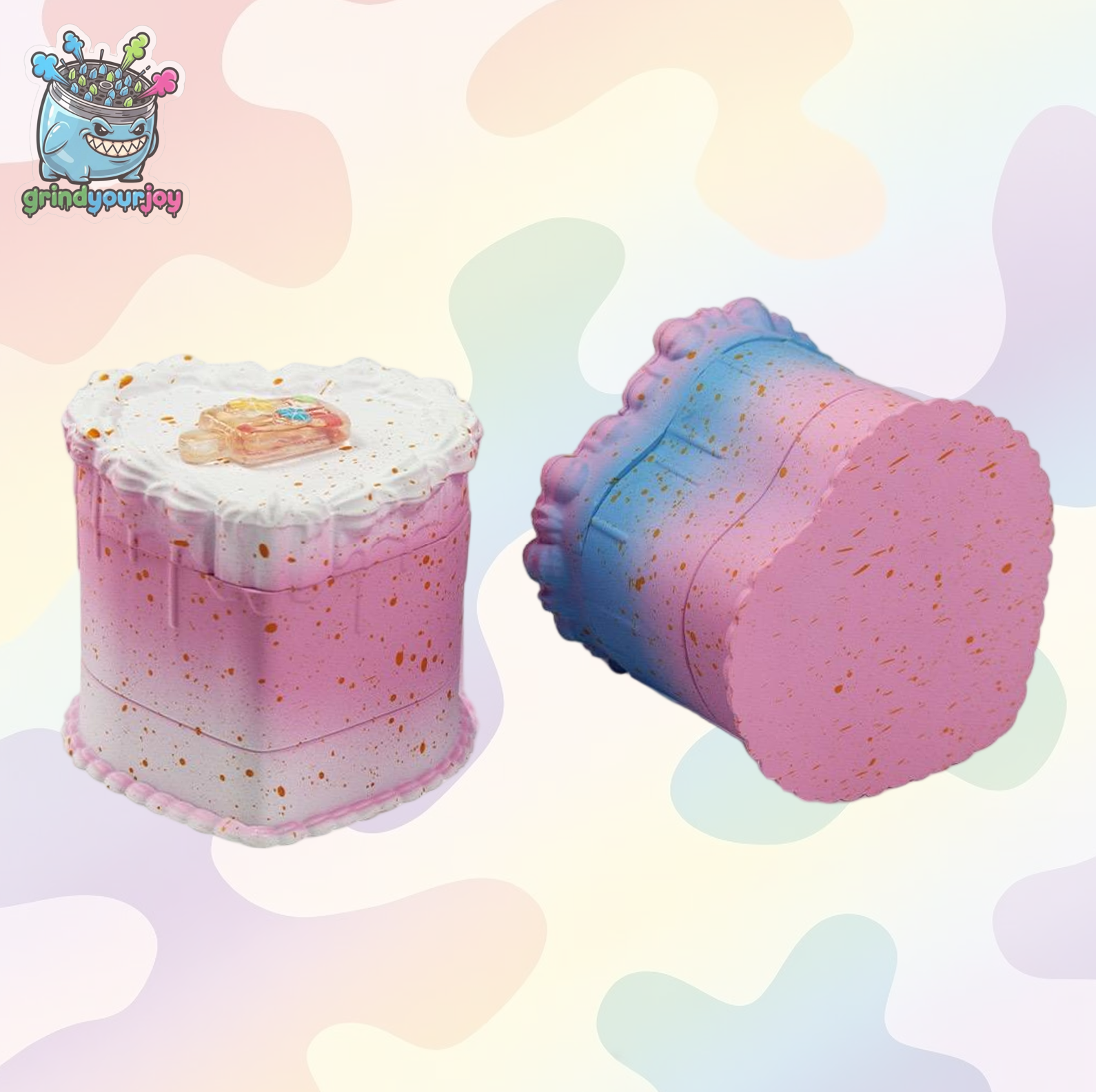 heart cake grinder muliti colors cute lovely cake shaped grinder