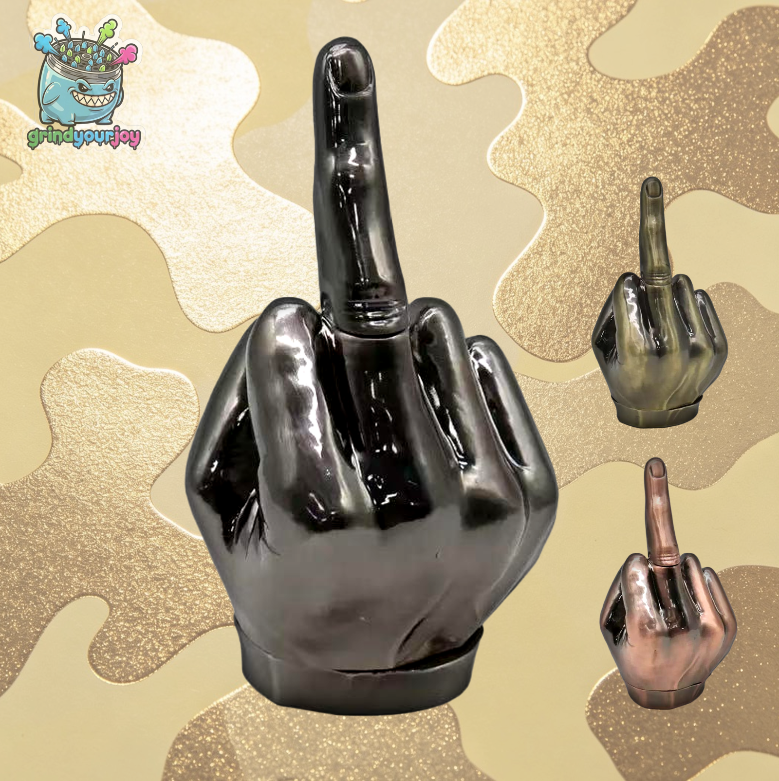 FXXK Middle Finger Pipe & Grinder 2In1
