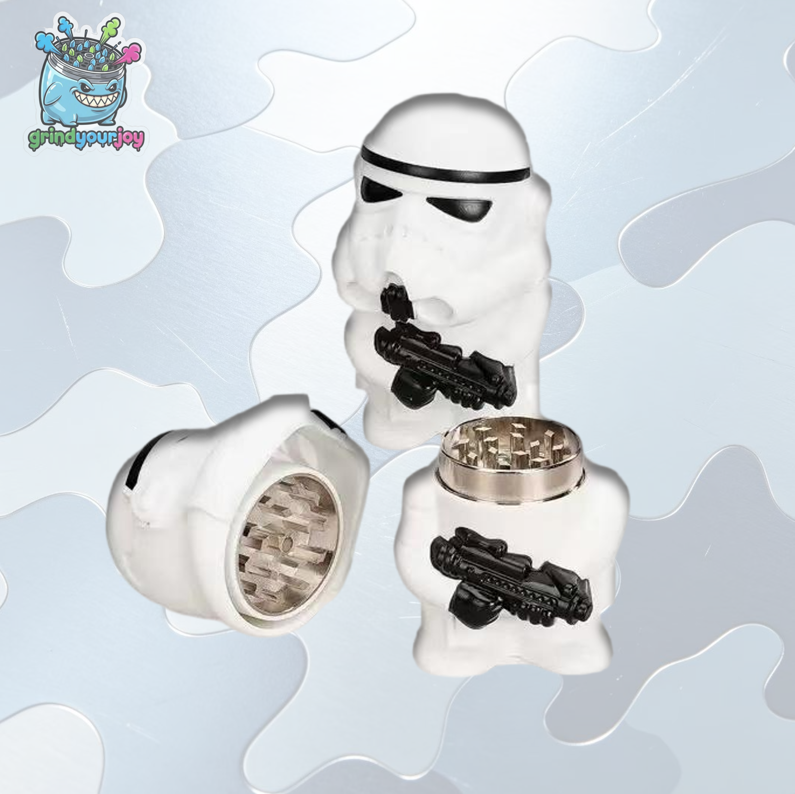 galactic trooper grinder metal sci fi collectible premium herb grinder