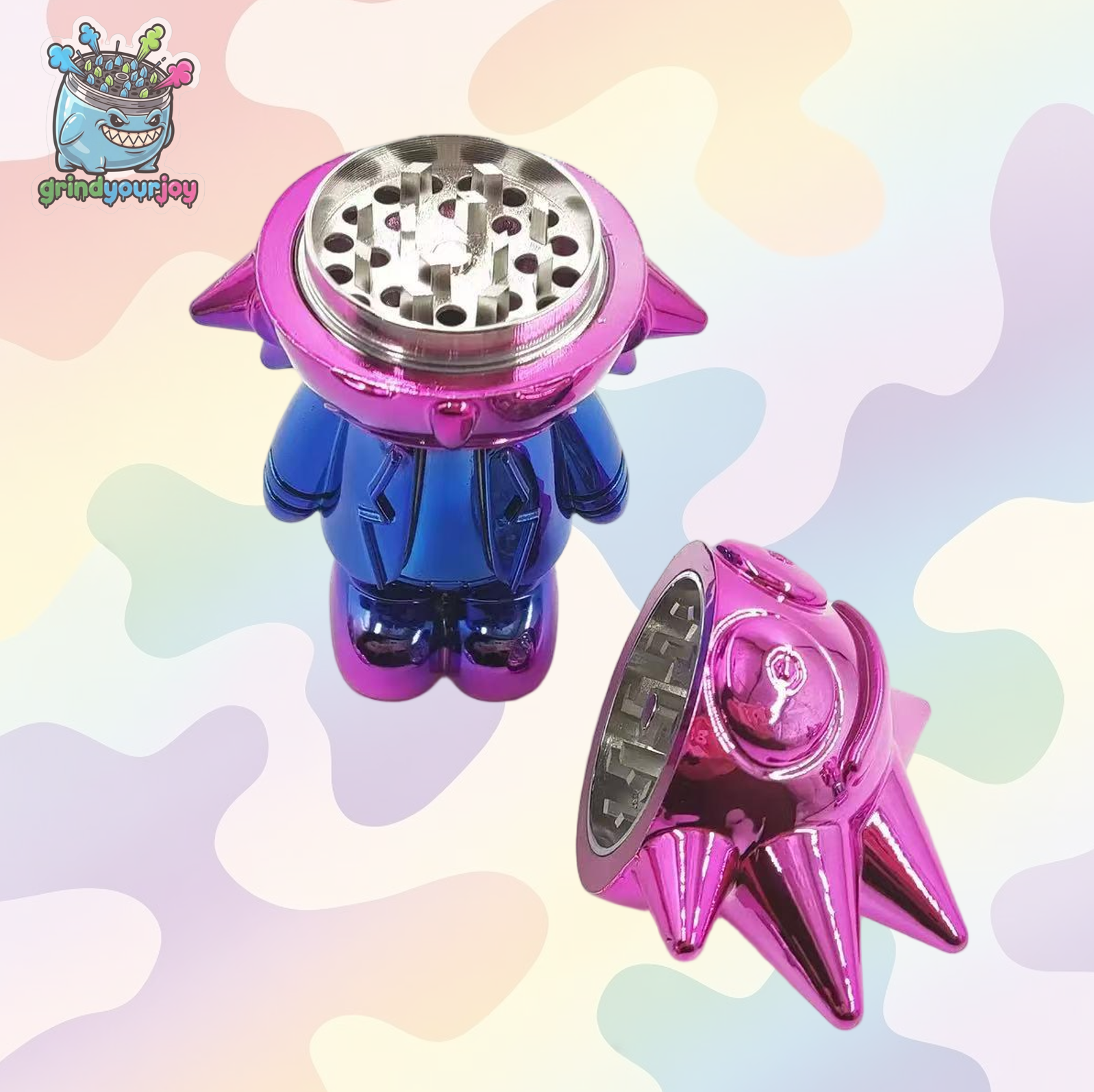 mad scientist laser grinder multi colors electroplated alloy premium collectible
