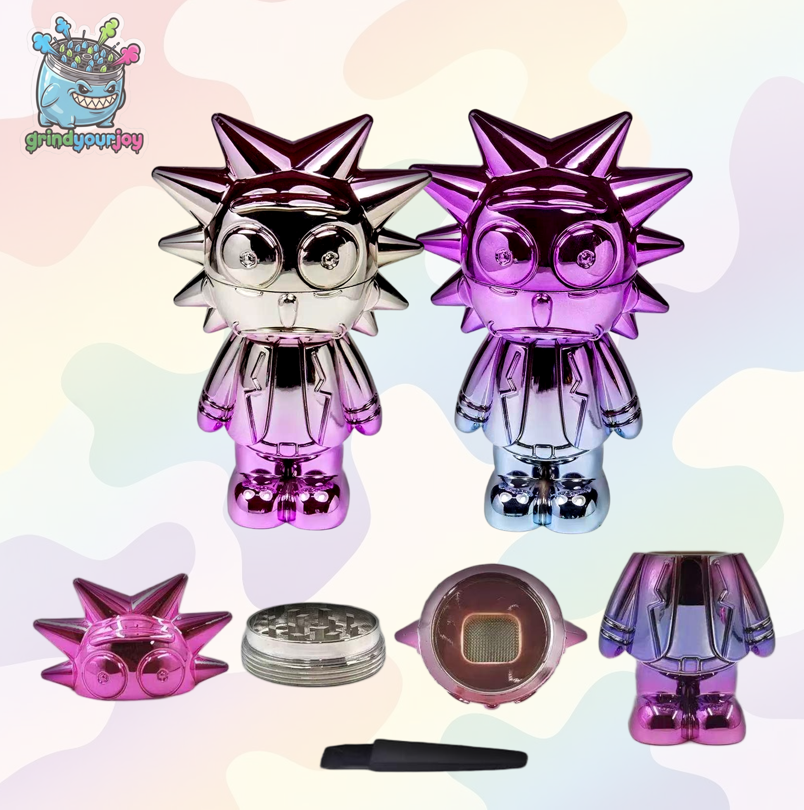 mad scientist laser grinder multi colors electroplated alloy premium collectible