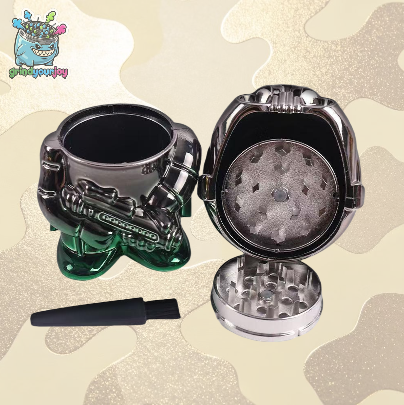 laser warrior grinder multi colors cool novelty herb grinder
