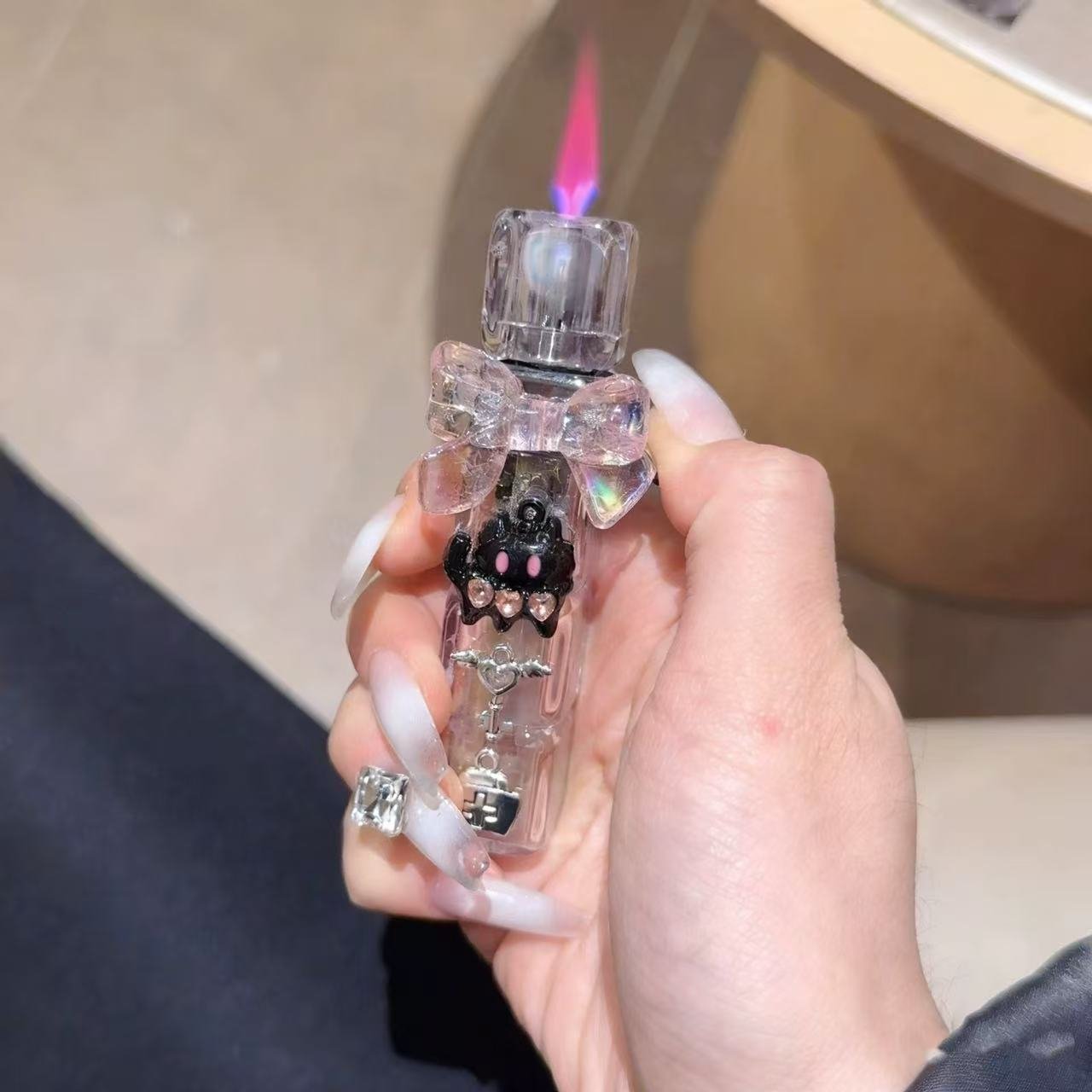 rotating kitten lighter handmade