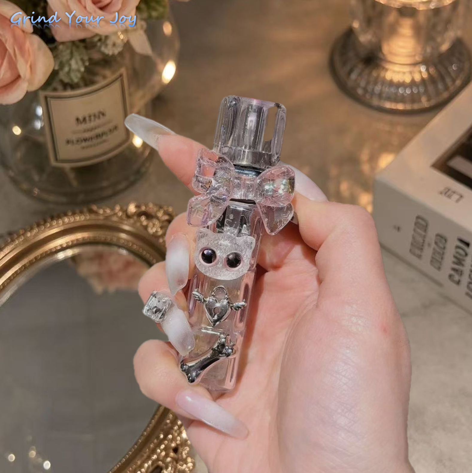 rotating kitten lighter handmade