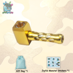 Premium Hammer Style Pipe - Aluminium Alloy Texture With Glass Bowl